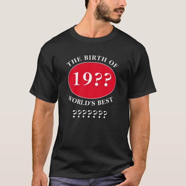 Grattis på födelsedagen Redigera text Far Pappa pa T Shirt (Framsida)