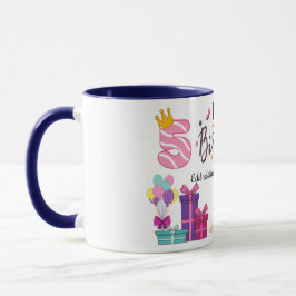 Grattis på födelsedagen redigerbar design  mugg