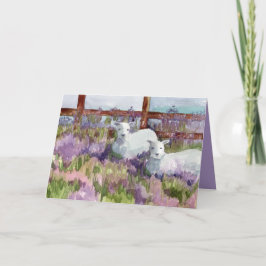 Grattis på födelsedagen Religiösa Blessings Lambs  Kort