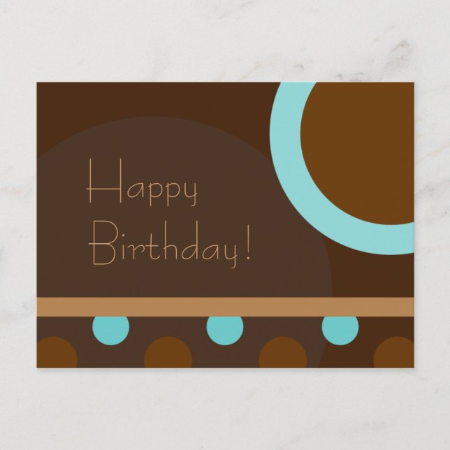 Grattis på födelsedagen! Retro 103 Vykort (Framsida)