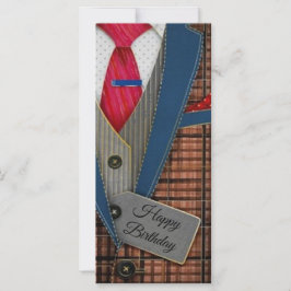 Grattis på födelsedagen Retro-mankort