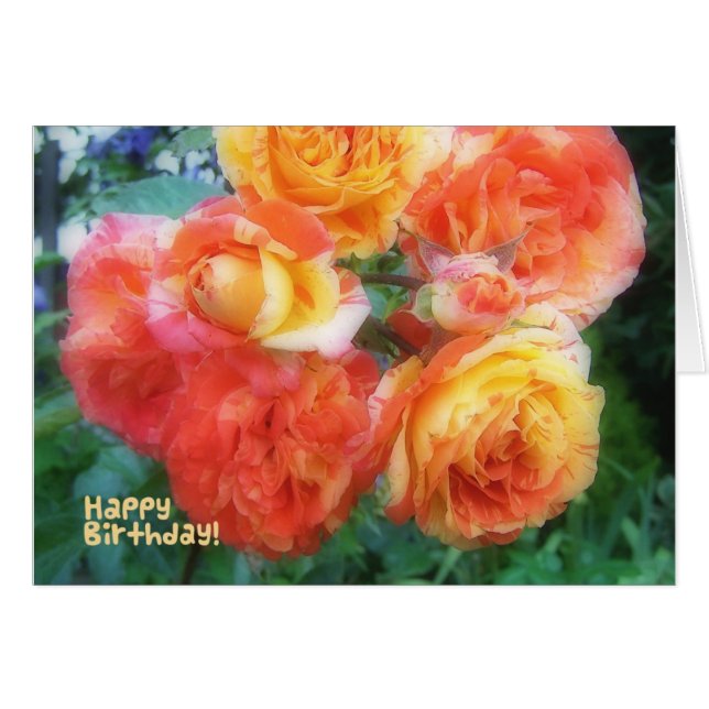 Grattis på födelsedagen Ro Hälsningskort (Framsidan Horizontal)