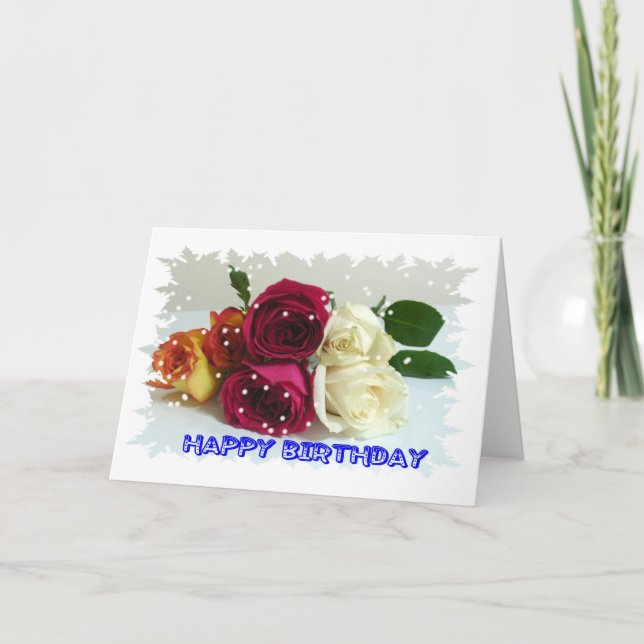 Grattis på födelsedagen Ro-kort Kort (Framsida)