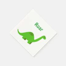 Grattis på födelsedagen Roar Dinosaur Napkin