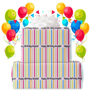 Grattis på födelsedagen Roligt Cheerful Rand Lägg Presentpapper