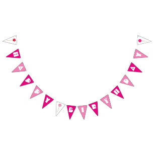 Grattis på födelsedagen Rosa Cake Pops Sprinkles P Vimplar