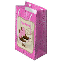 Grattis på födelsedagen Rosa Cowgirl Boots & Banda