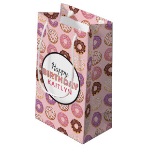GRATTIS PÅ FÖDELSEDAGEN Rosa glassmönster med namn