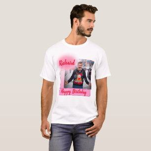 Grattis på födelsedagen Rosa Gradient Modern Lägg T Shirt