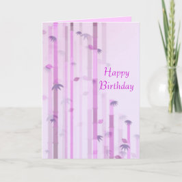 Grattis på födelsedagen Rosa-kort Kort