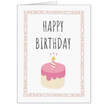 Grattis på födelsedagen - rosa mahjong-plattor