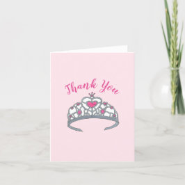 Grattis på födelsedagen Rosa Princess Tiara Krona Tack Kort