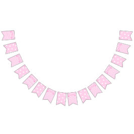 Grattis på födelsedagen! | rosa Rand & Hearter Bir Vimplar