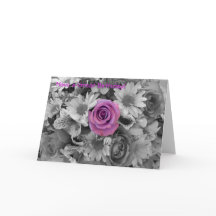 Grattis på födelsedagen-Rosa ros