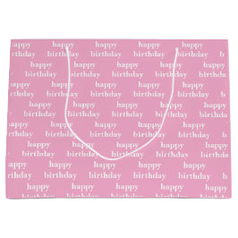 Grattis på födelsedagen rosa &vit anpassad