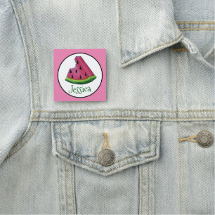 Grattis på födelsedagen Rosa Watermelon Segce Frui Namnbricka