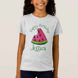 Grattis på födelsedagen Rosa Watermelon Segce Frui T Shirt