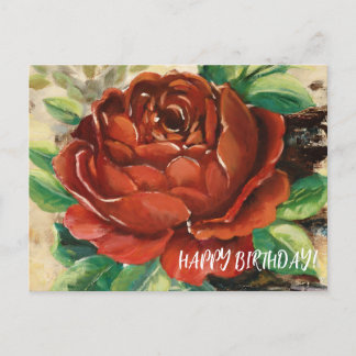 Grattis på födelsedagen Rose Postkort Vykort