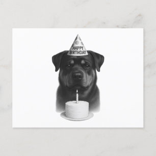 Grattis på födelsedagen Rottweiler Helg Vykort