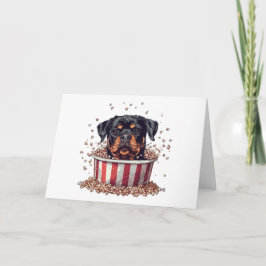 Grattis på födelsedagen Rottweiler Hund Movie Popc Kort