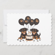 Grattis på födelsedagen Rottweiler Hundar
