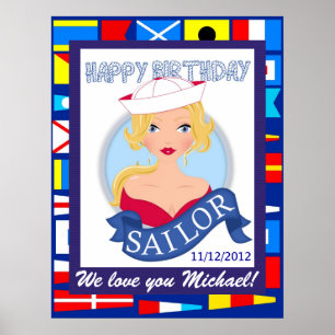 Grattis på födelsedagen Sailor Poster - SRF