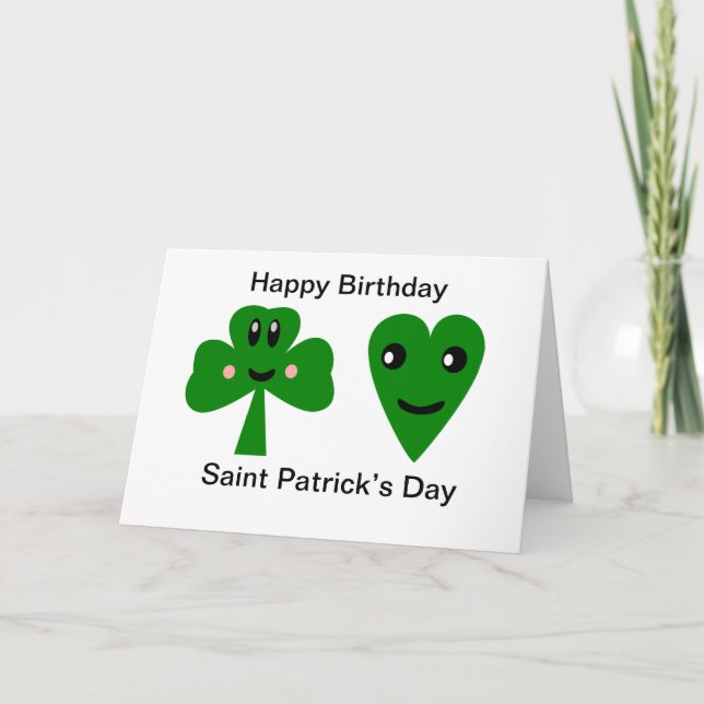 Grattis på födelsedagen: Saint patrick dag Kort (Framsida)