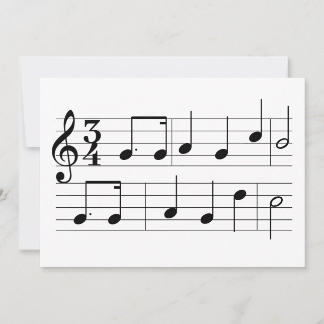Grattis på födelsedagen Sång Lakan Musik i Musik n Kort (Framsida)
