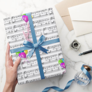 Grattis på födelsedagen Sång och ballonger Presentpapper