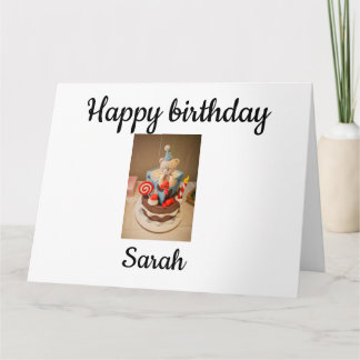Grattis på födelsedagen Sarah Kort
