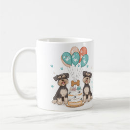 Grattis på födelsedagen Schnauzer Hundar Kaffemugg