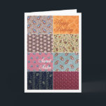 grattis på födelsedagen Secret Sister Crazy Quilt Kort<br><div class="desc">Den inre texten: "I livets galning är jag så glad att du är i min grupp av vänner. grattis på födelsedagen till min hemliga syster!"  Du kan anpassa dig.</div>