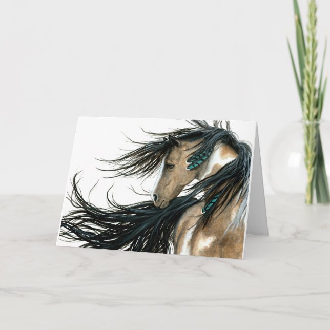 Grattis på födelsedagen Serenity Hästar av AmyLyn  Kort (Framsida)