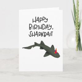 Grattis på födelsedagen Sharkbait-kort Kort