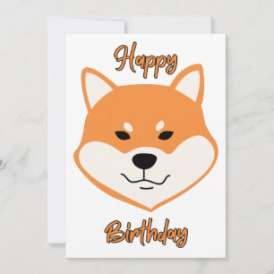 Grattis på födelsedagen Shiba Inu Original Inbjuda Inbjudningar
