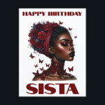 Grattis på födelsedagen Sista Black Girl Magic Mel Vykort<br><div class="desc">Grattis på födelsedagen Sista Black Girl Magic Melanin Kärlek</div>