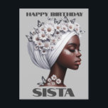 Grattis på födelsedagen Sista Black Girl Magic Mel Vykort<br><div class="desc">Grattis på födelsedagen Sista Black Girl Magic Melanin Kärlek</div>