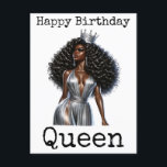 Grattis på födelsedagen Sista Melanin Kvinna Svart Vykort<br><div class="desc">Grattis på födelsedagen Sista Melanin Kvinna Svarta Kvinnor Systern</div>