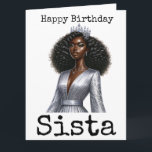 Grattis på födelsedagen Sista Melanin Woman Black  Kort<br><div class="desc">Grattis på födelsedagen Sista Melanin Woman Black Women Syrran</div>