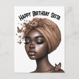 Grattis på födelsedagen Sista svarta tjej magi mel Vykort