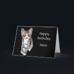 grattis på födelsedagen Sister Anpassningsbar Spec Kort<br><div class="desc">Kattunge och jag tänka att du är speciell och hoppas att din dag också är det.   Grattis på födelsedagen syster du anpassar med söt tabbe från kattunge.</div>