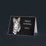 Grattis på födelsedagen Sister Anpassningsbar Spec Kort<br><div class="desc">Kattunge och jag tänka att du är speciell och hoppas att din dag också är det. Grattis på födelsedagen syster du anpassar med söt tabbe från kattunge.</div>