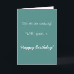 Grattis på födelsedagen Sister Fantastisk Humor Fu Kort<br><div class="desc">Den här designen har skapats genom digital grafik. Det kan vara personlig i området att tillhandahålla eller anpassa genom att klicka för att anpassa ytterligare alternativ och ändra namn, initialer eller ord. Du kan också ändra texten färg och stil eller ta bort texten för en bilddesign. Kontakta mig på colorflowcreations@gmail.com...</div>