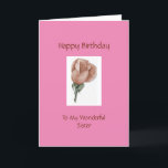 grattis på födelsedagen-sister - Ro-kort Kort<br><div class="desc">Christian Birthday Card for Sister!   Innehåller Bible verse Numbers 6:24-26 (NKJV) och text inuti.</div>