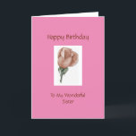 grattis på födelsedagen-sister - Ro-kort Kort<br><div class="desc">Christian Birthday Card for Sister!   Innehåller Bible verse Numbers 6:24-26 (NKJV) och text inuti.</div>