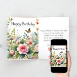 Grattis på födelsedagen Sister Wildblomme Greeting Kort<br><div class="desc">Här är perfektens födelsedagskort för den speciella syster som kärlek söt vildblommor. Det här kortet har en vattenfärg AI-genererad bild som skapades av Susang6. Det här födelsedagskortet har en insida i hälsning som du kan byta till egen text eller köpa som det visas.</div>