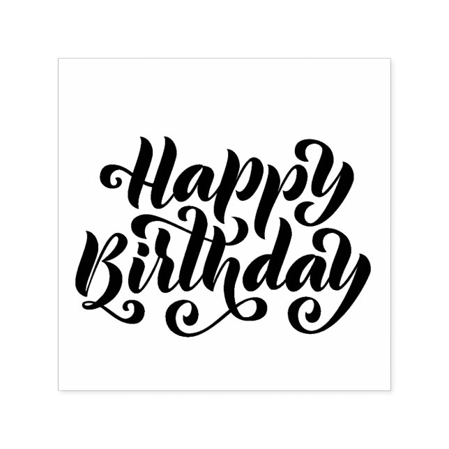 Grattis på födelsedagen självbläckgummi Frimärke Självfärgande Stämpel (Design)