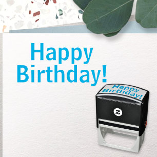 Grattis på födelsedagen! självfärgande stämpel