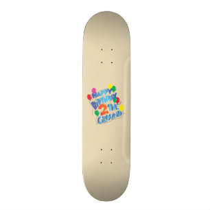 Grattis på födelsedagen skateboard bräda 20,5 cm