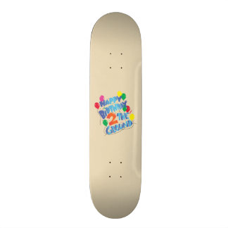 Grattis på födelsedagen skateboard bräda 20,5 cm